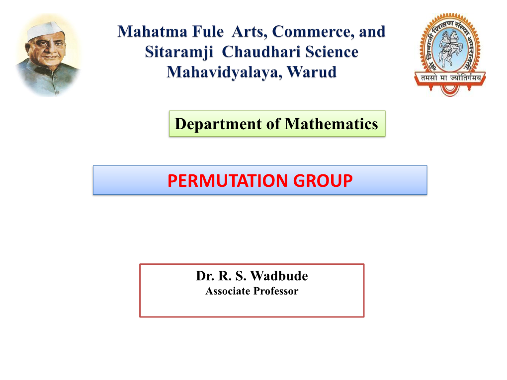 Permutation Group