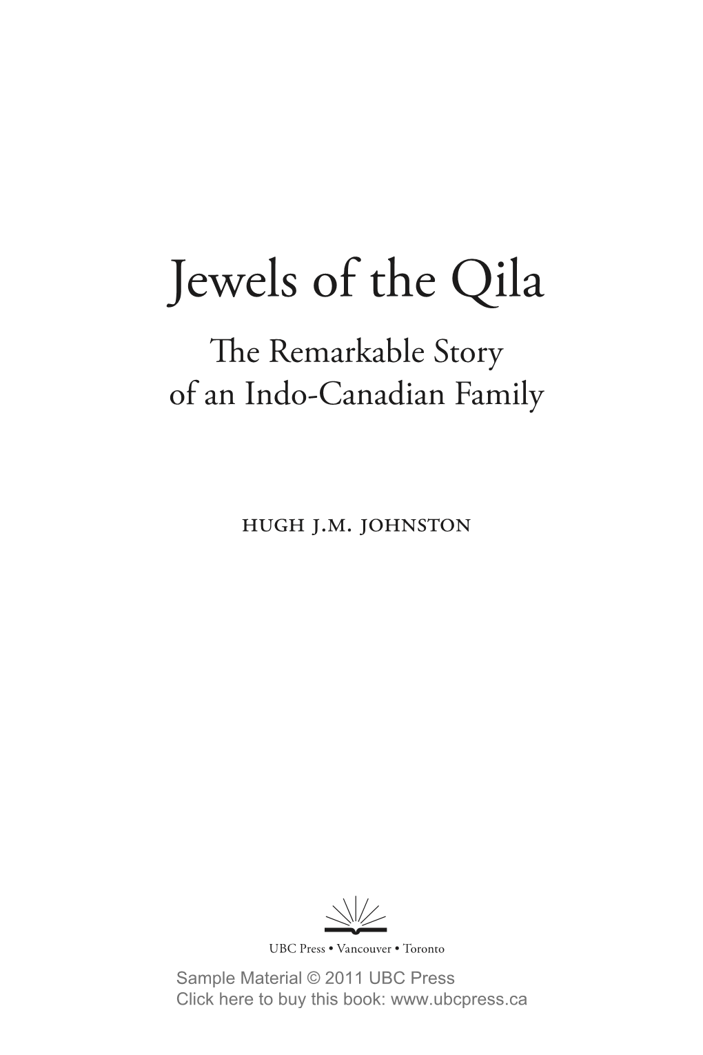 Jewels of the Qila the Remarkable Story of an Indo-Canadian Family