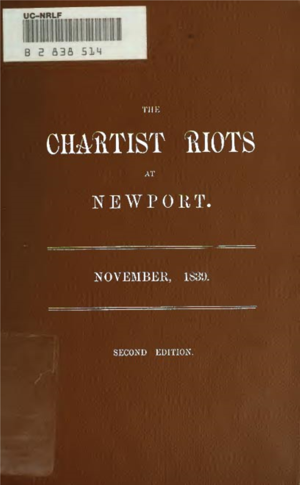 The Chartist Riots at Newport