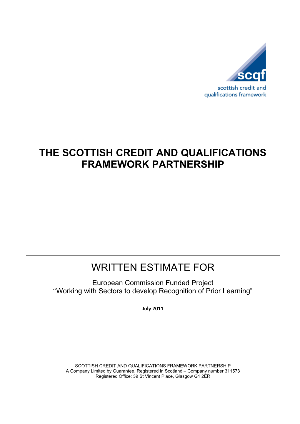 Scottish Credit and Qualifications Framework Partnership