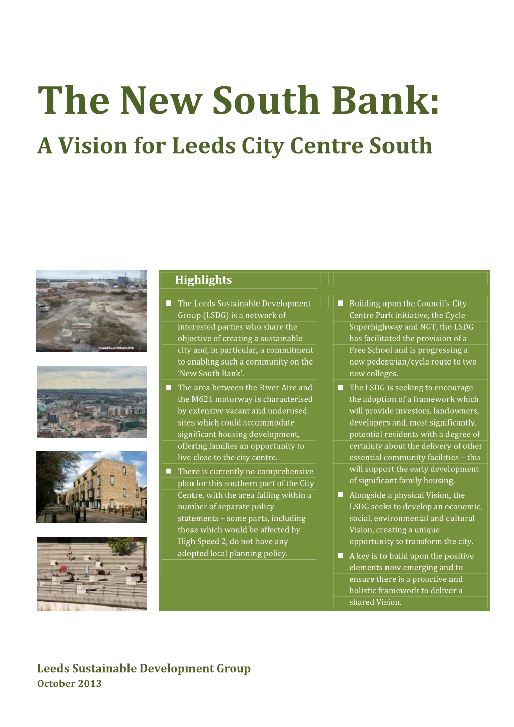 The New South Bank: a Vision for Leeds City Centre South