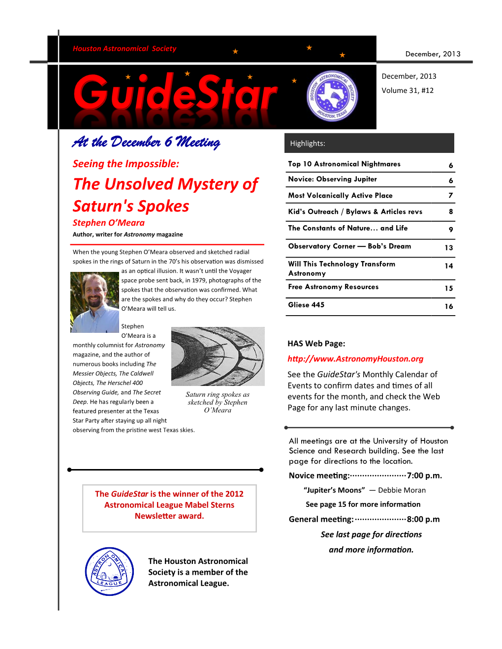 Guidestar December, 2013