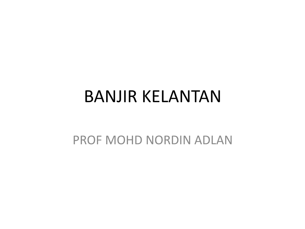 Banjir Kelantan