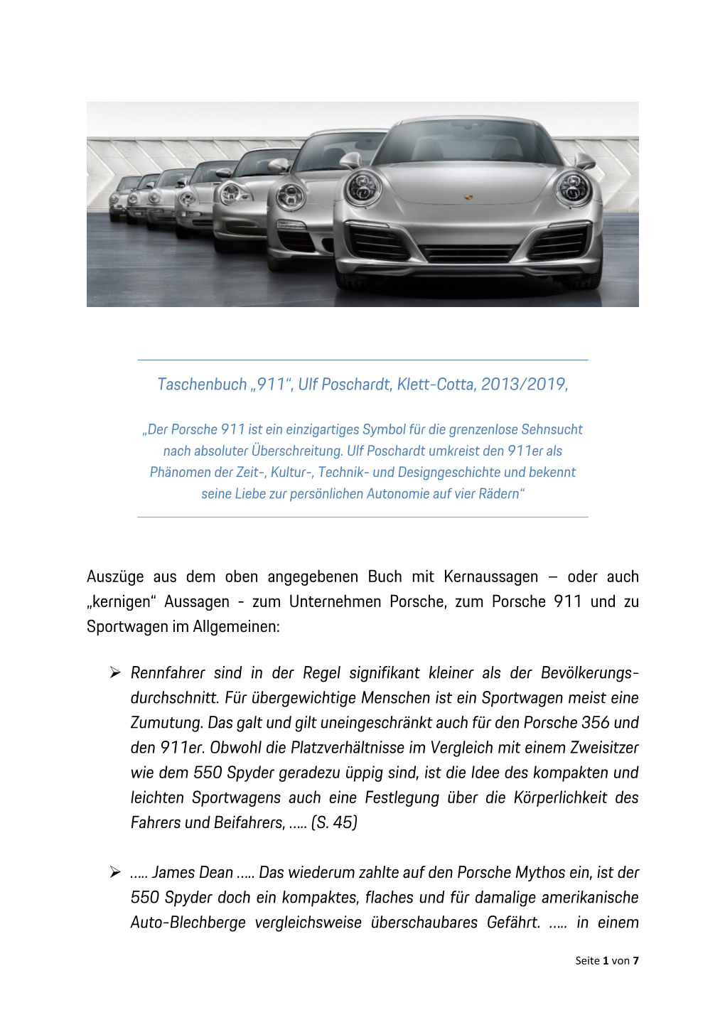 Taschenbuch „911“, Ulf Poschardt, Klett-Cotta, 2013/2019