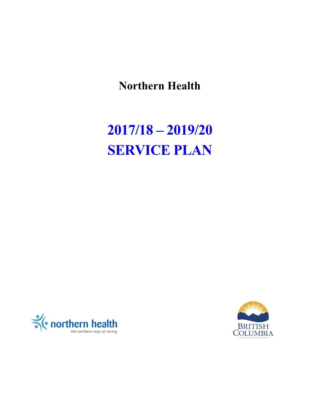 2017/18 – 2019/20 Service Plan
