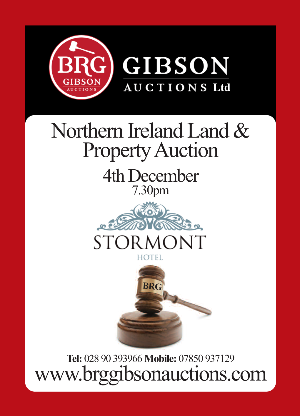 Northern Ireland Land & Property Auction 4Tthhddecemcbeemr 2B0e12r 7.30Pm