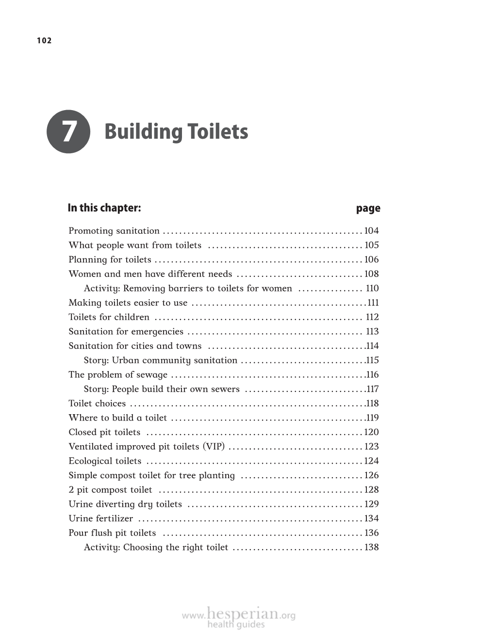 Building Toilets