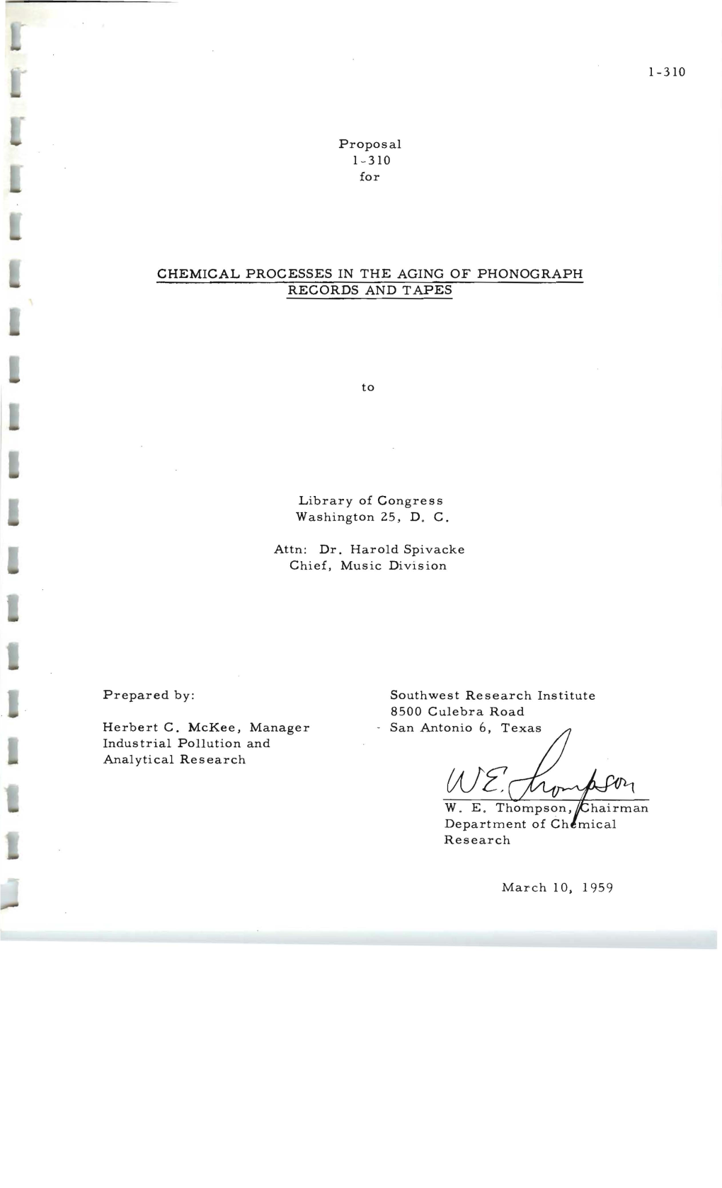 Chemical Processes in the Aging of Phonograph Records and Tapes