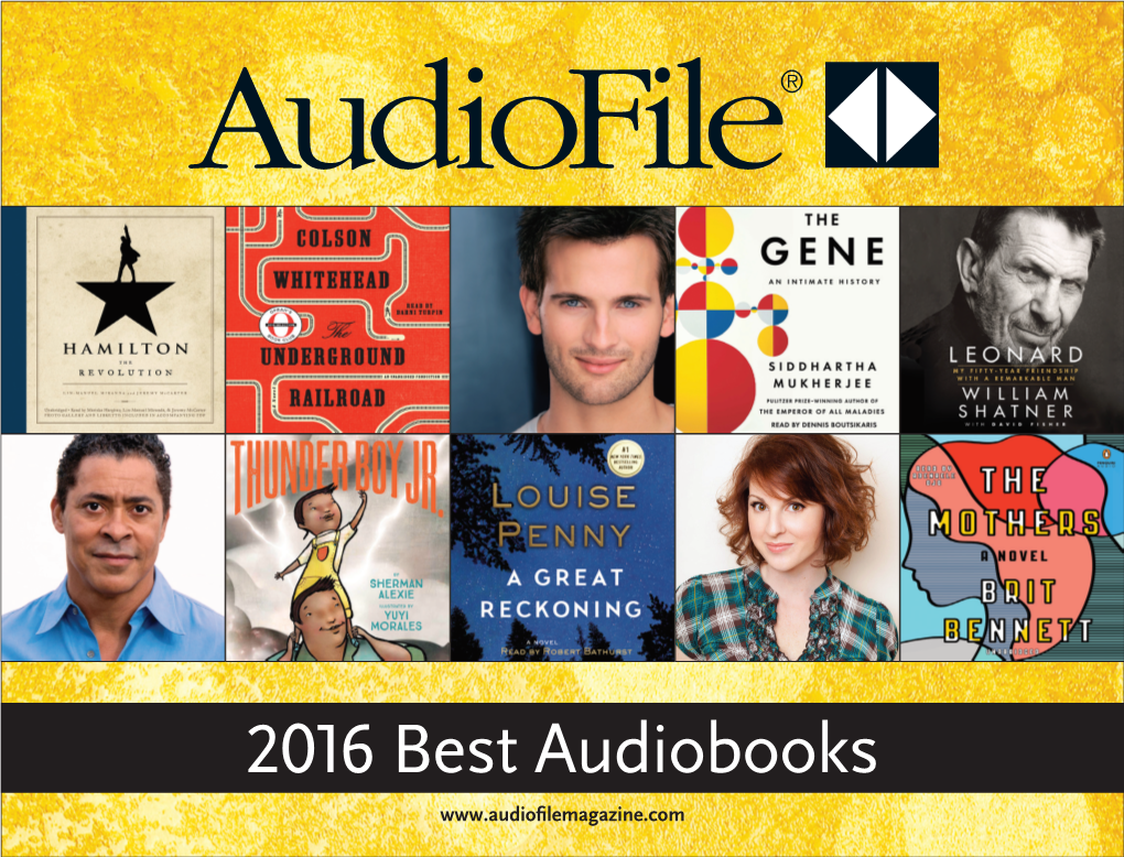 2016 Best Audiobooks 2016 Best Audiobooks