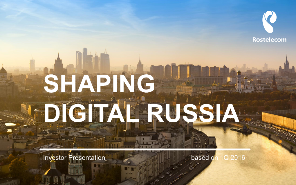 Shaping Digital Russia