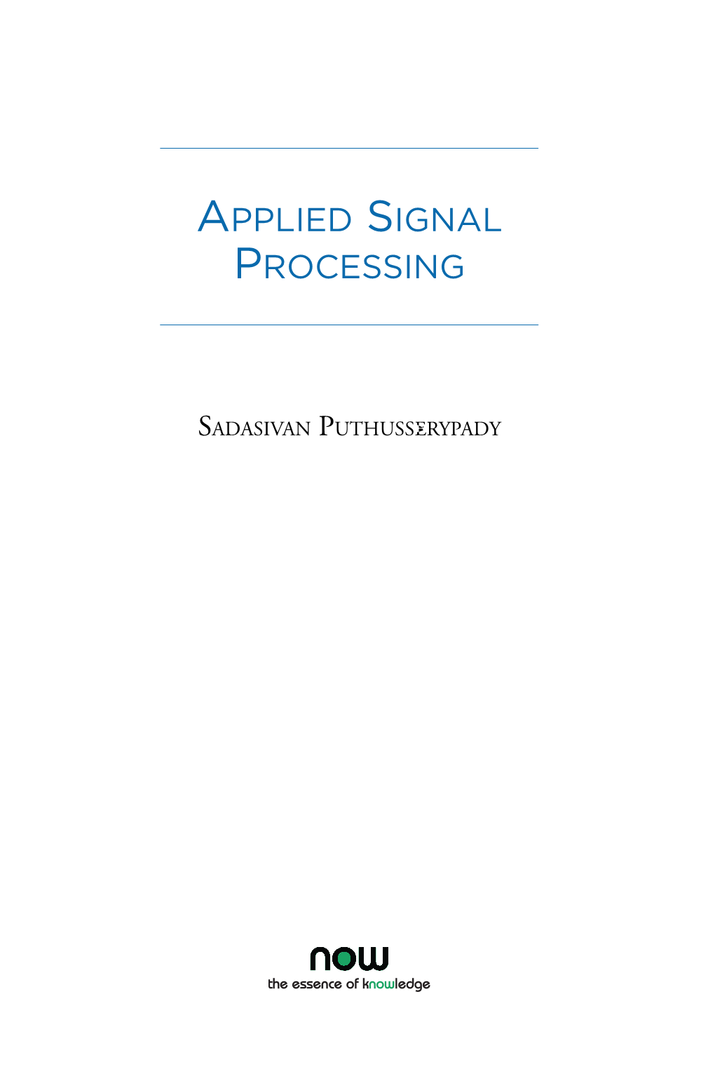 Applied Signal Processing