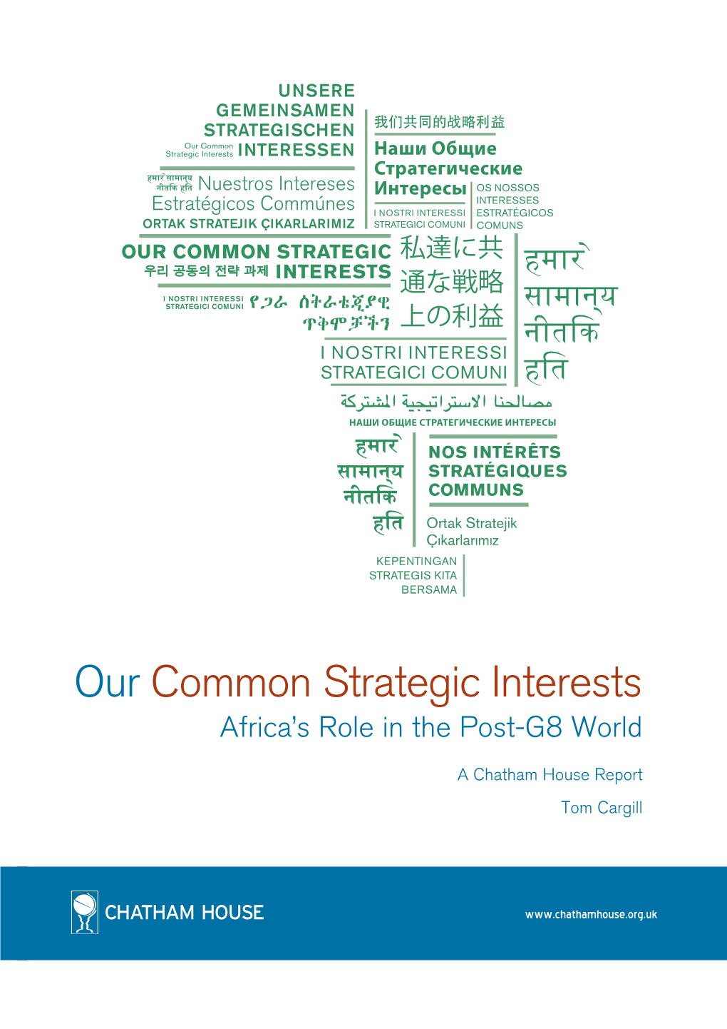 Our Common Strategic Interests