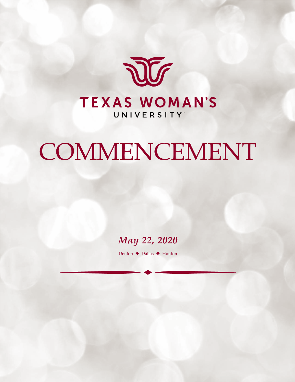 2020 May Commencement Program