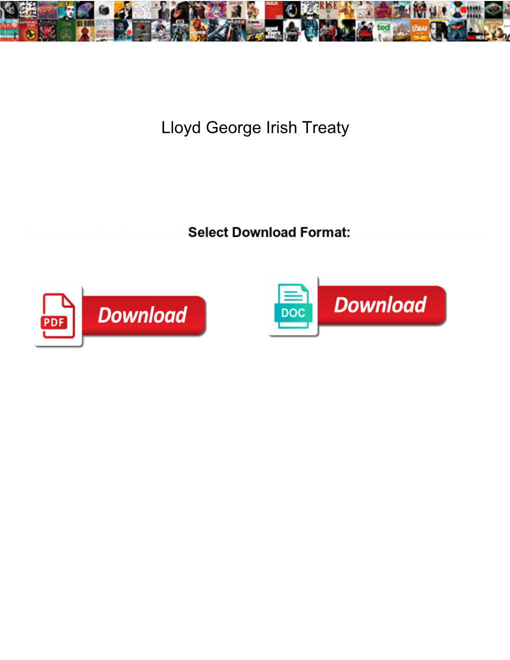 Lloyd George Irish Treaty