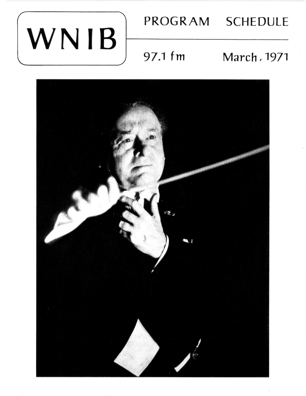 WNIB Program Schedule March 1971