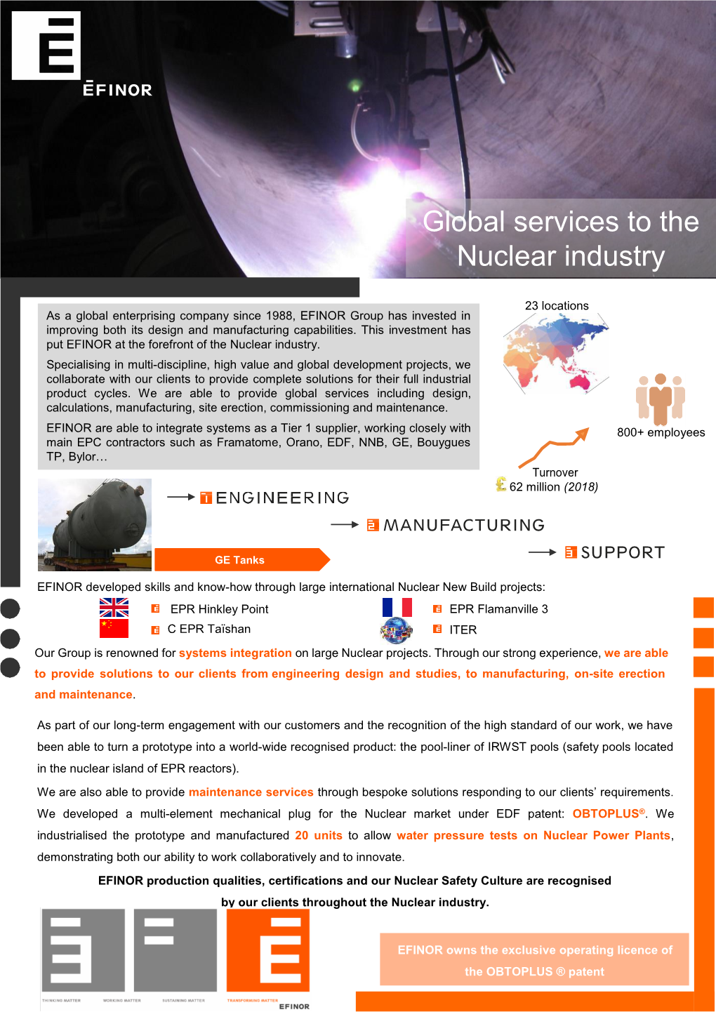 Global Services to the Nuclear Industry