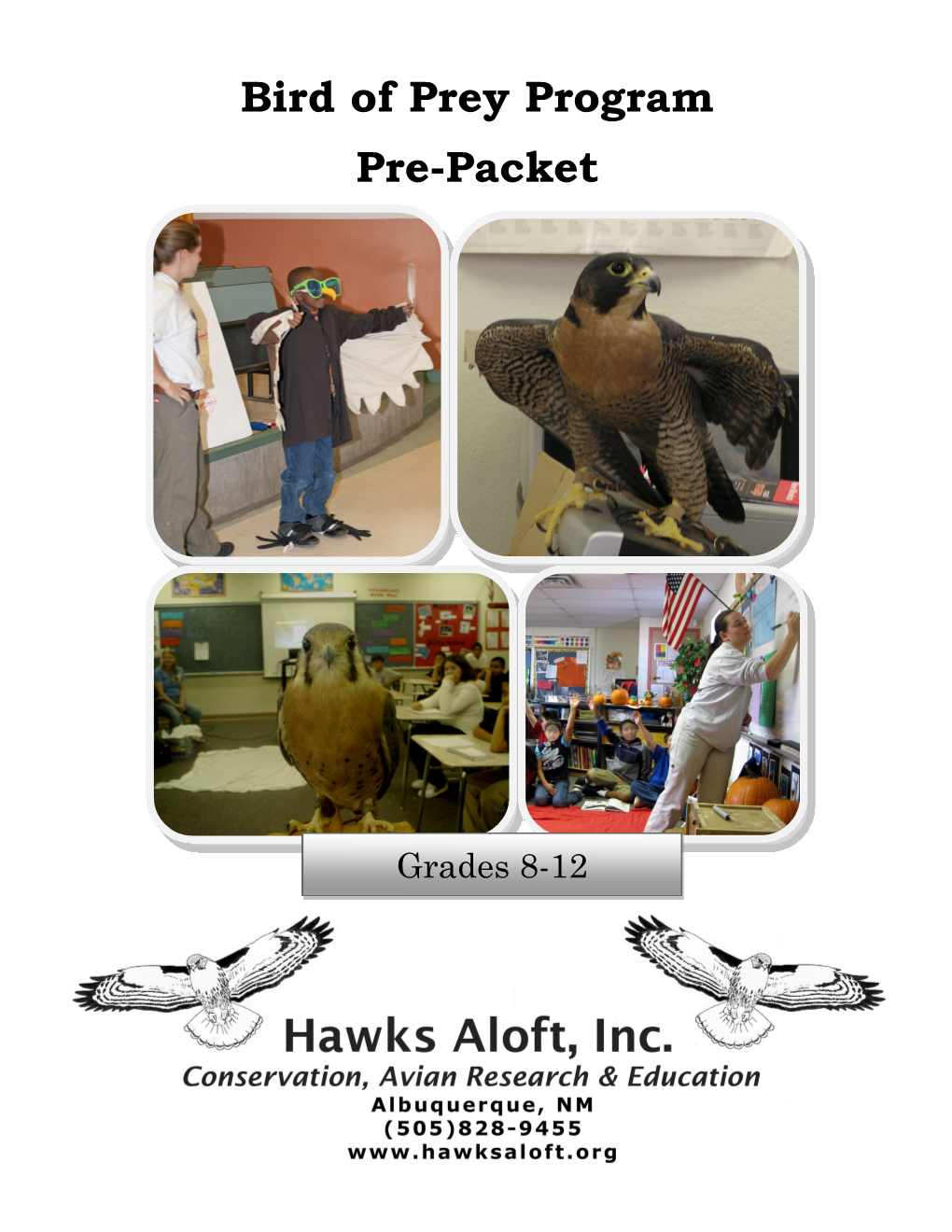 Bird of Prey Program Pre-Packet