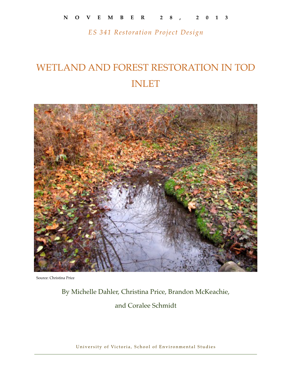 Wetland and Forest Restoration in Tod Inlet