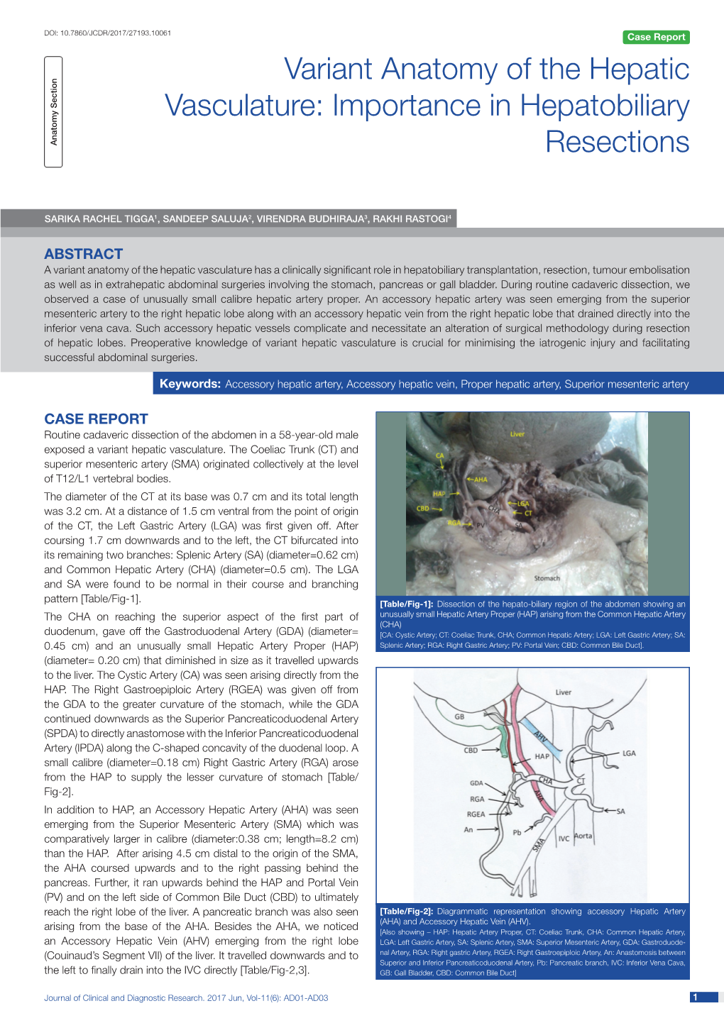 Variant Anatomy of the Hepatic Vasculature: Importance in Hepatobiliary Resections