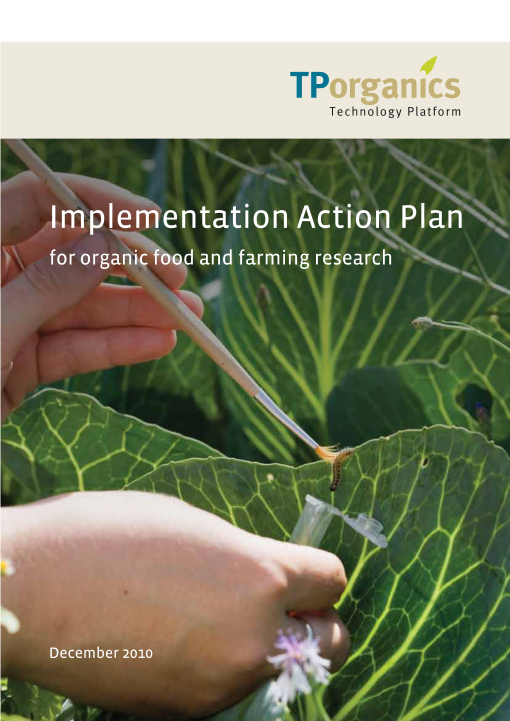 Implementation Action Plan for Organic Food and Farming Research