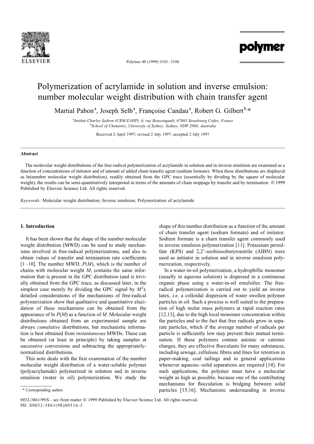 Polymerization of Acrylamide in Solution and Inverse Emulsion