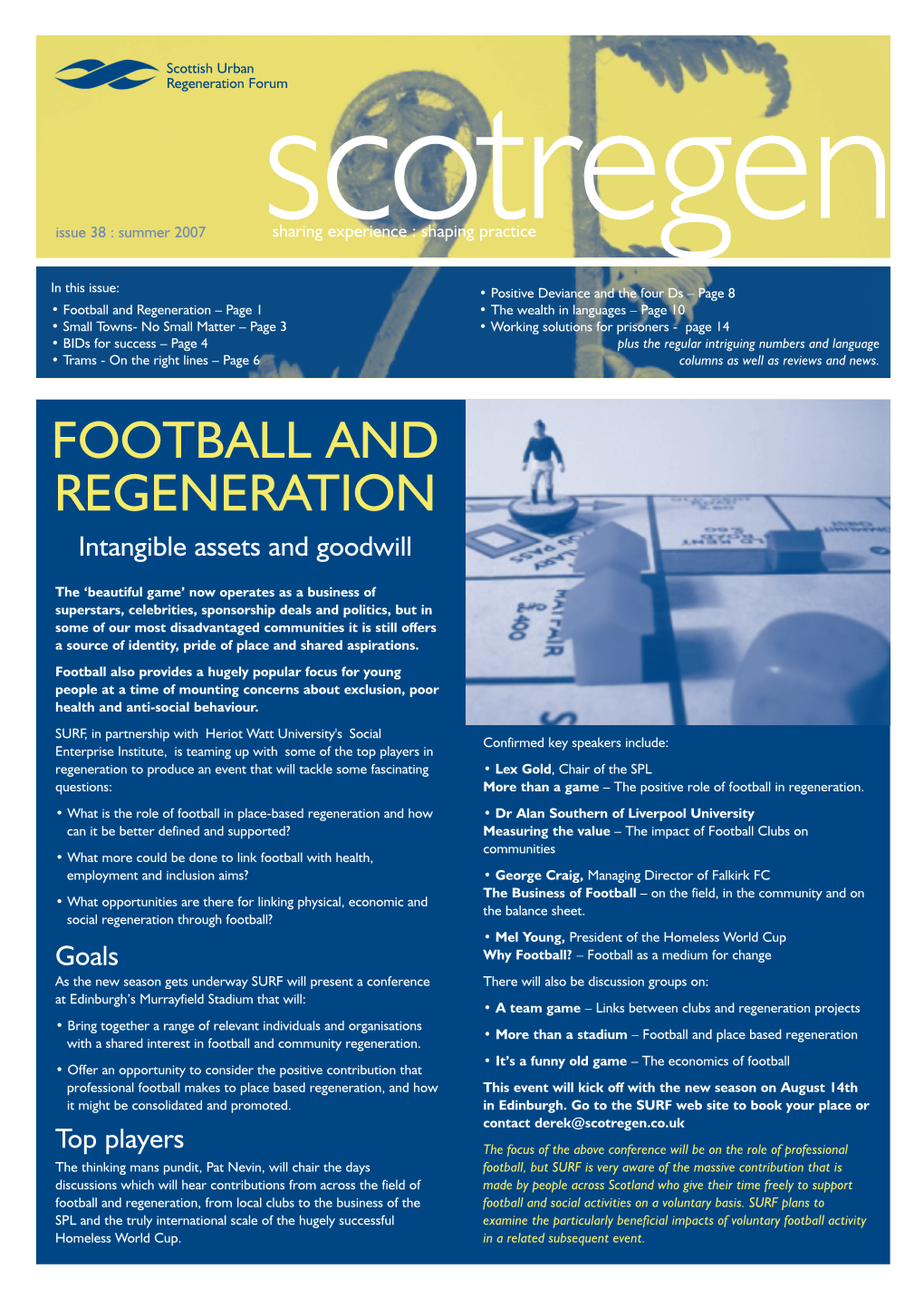 Scottish Regeneration Issue 38 (Summer 2007)