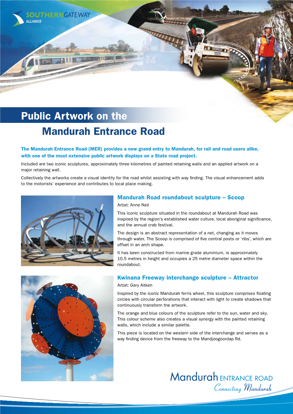 Public Artwork on the Mandurah Entrance Road