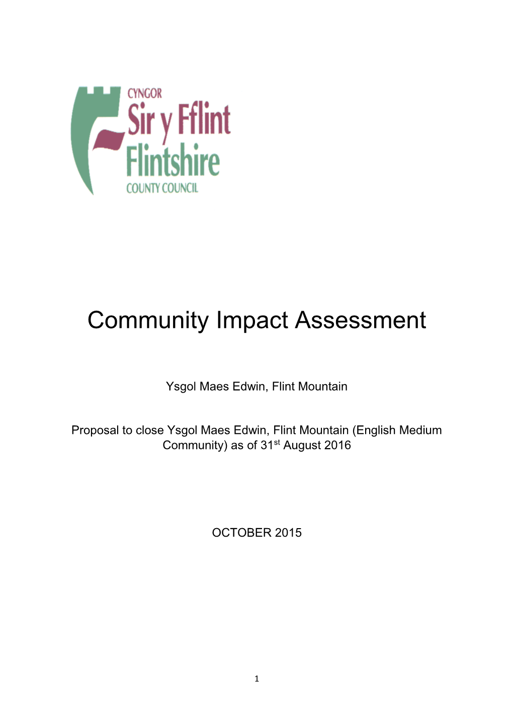 Community Impact Assessment