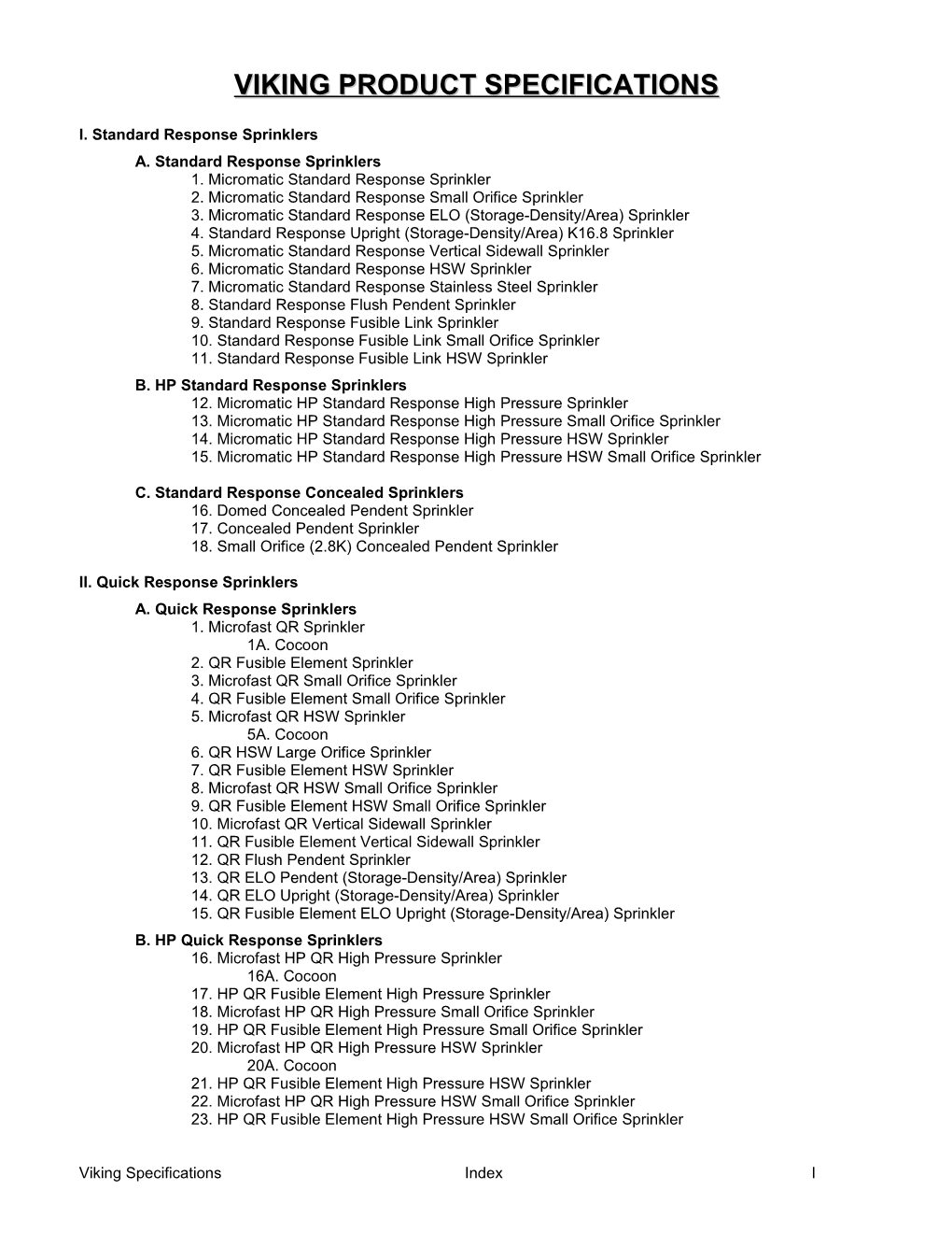 Viking Product Specifications s1