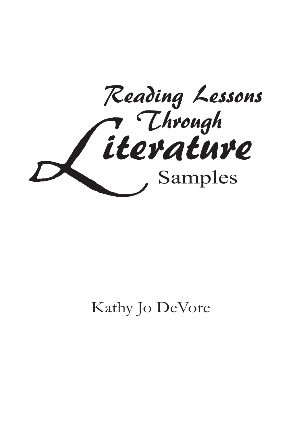 Reading L Essons Through Iterature L Samples