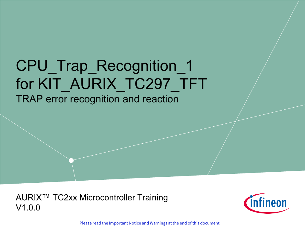 TRAP Error Recognition and Reaction