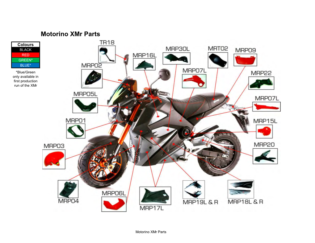 Motorino Xmr Parts