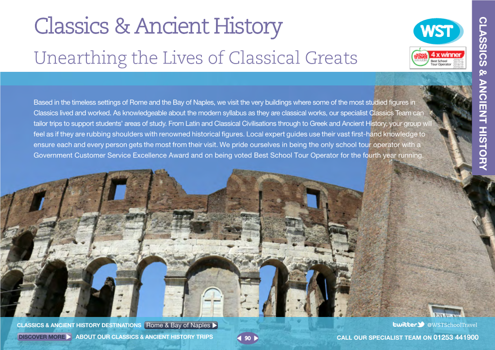 Classics & Ancient History