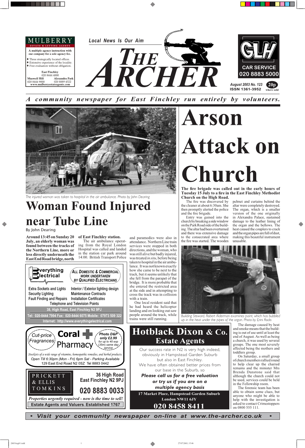 Arson Attack on Church