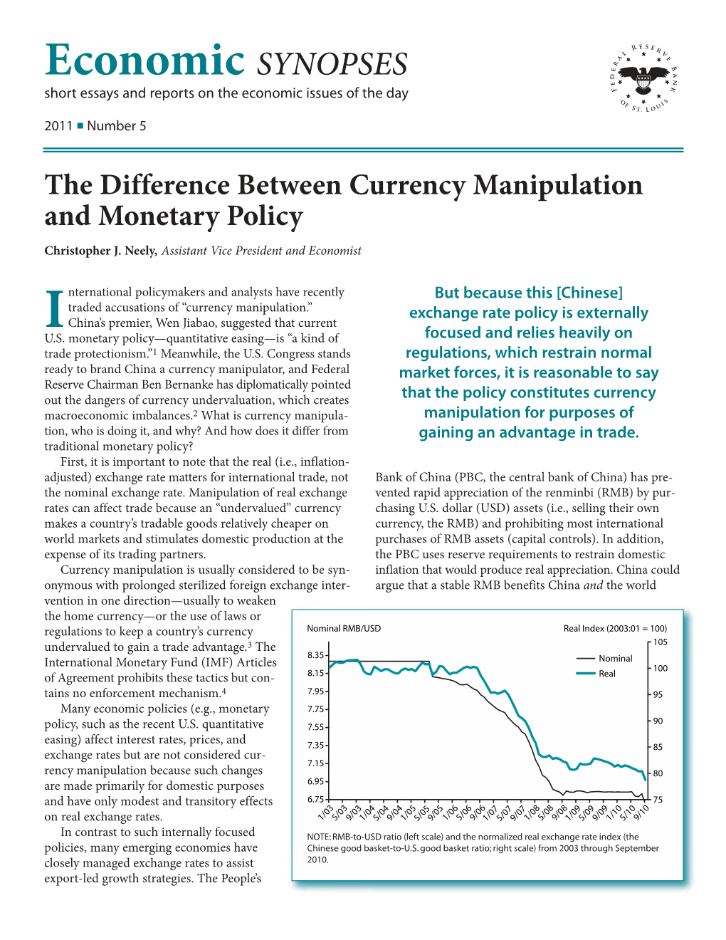 The Difference Between Currency Manipulation and Monetary Policy