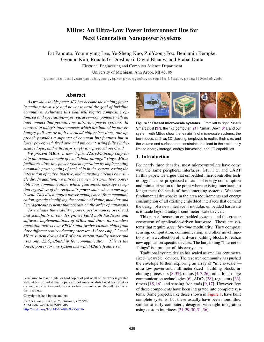 Mbus: an Ultra-Low Power Interconnect Bus for Next Generation Nanopower Systems