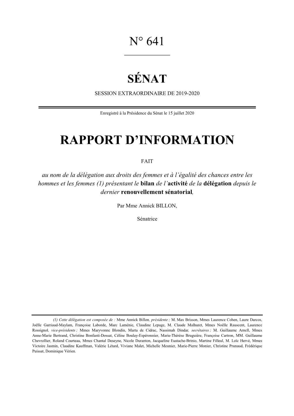 Le Rapport Au Format