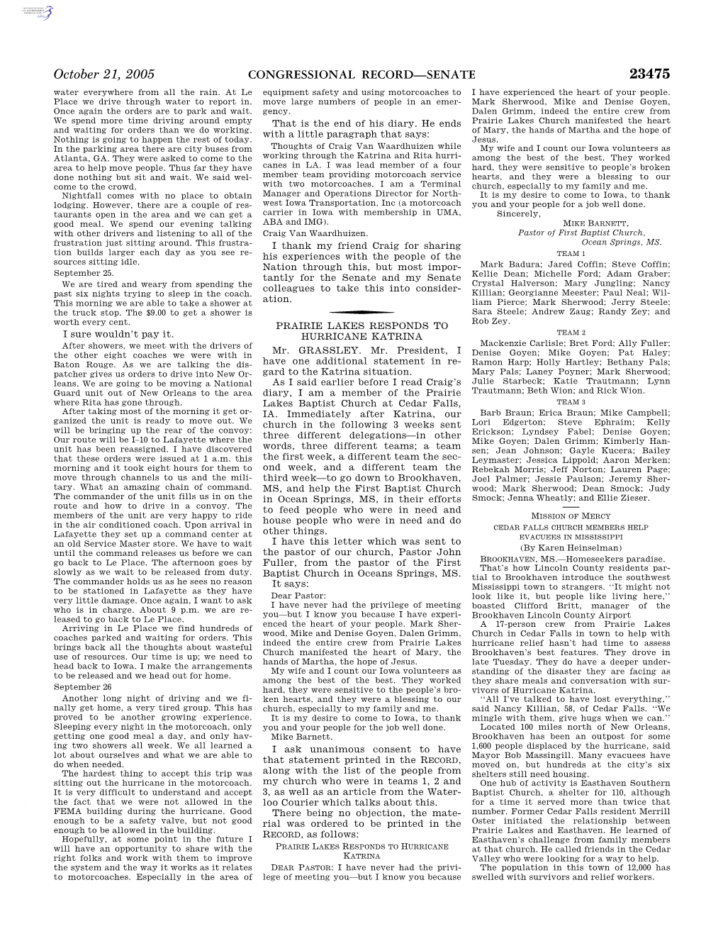 CONGRESSIONAL RECORD—SENATE October 21, 2005 Members of the Indiana National Guard, Able Than Expected
