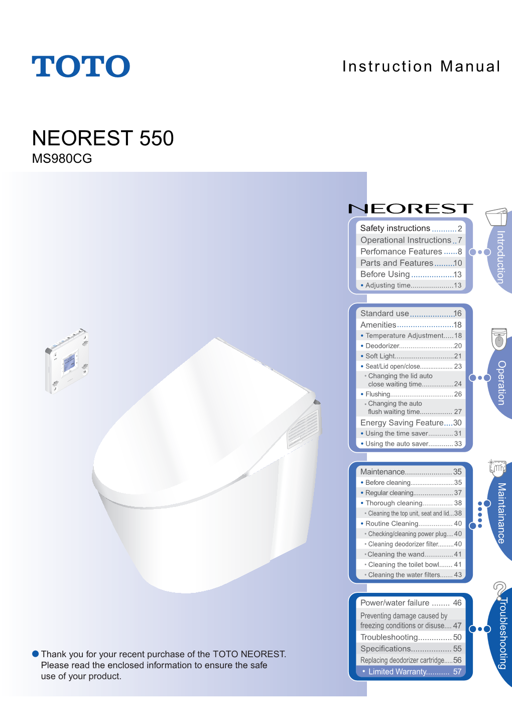 MS980CMG (Instruction Manual)