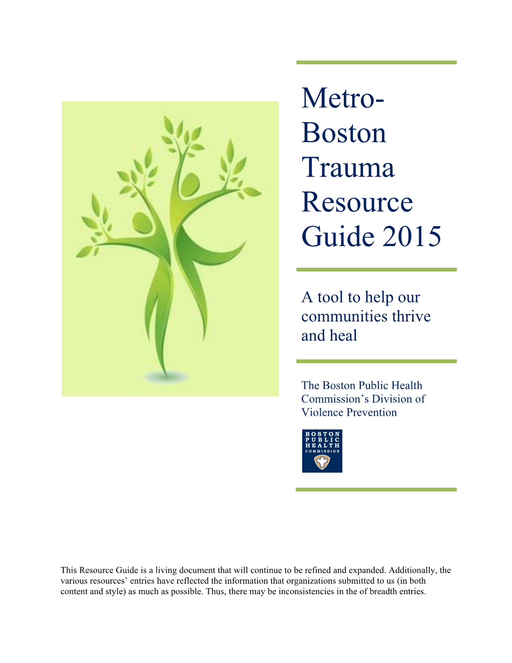 Trauma Resource Guide 2015