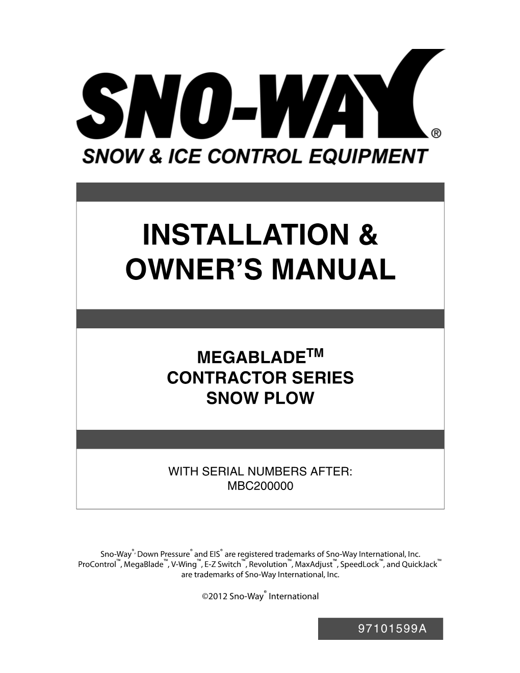 Installation & Owner's Manual