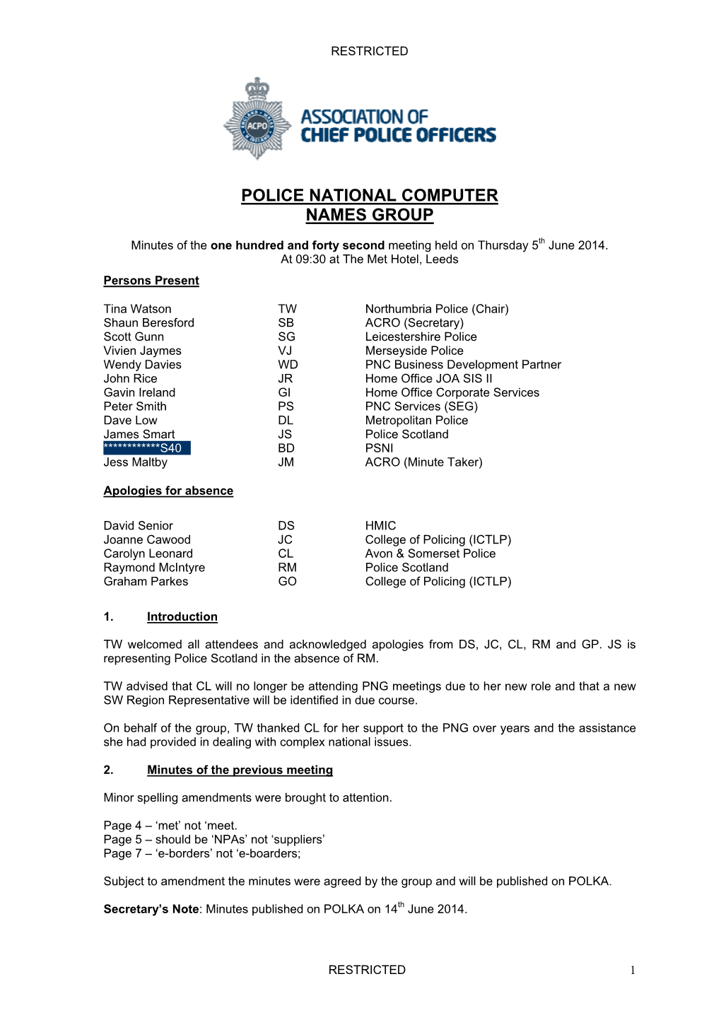 Police National Computer Names Group