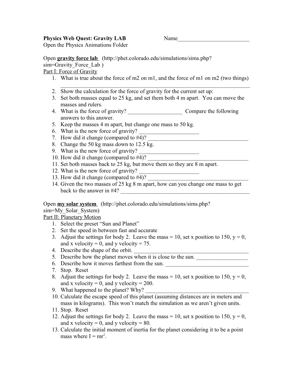 Physics Web Search: Torque s2