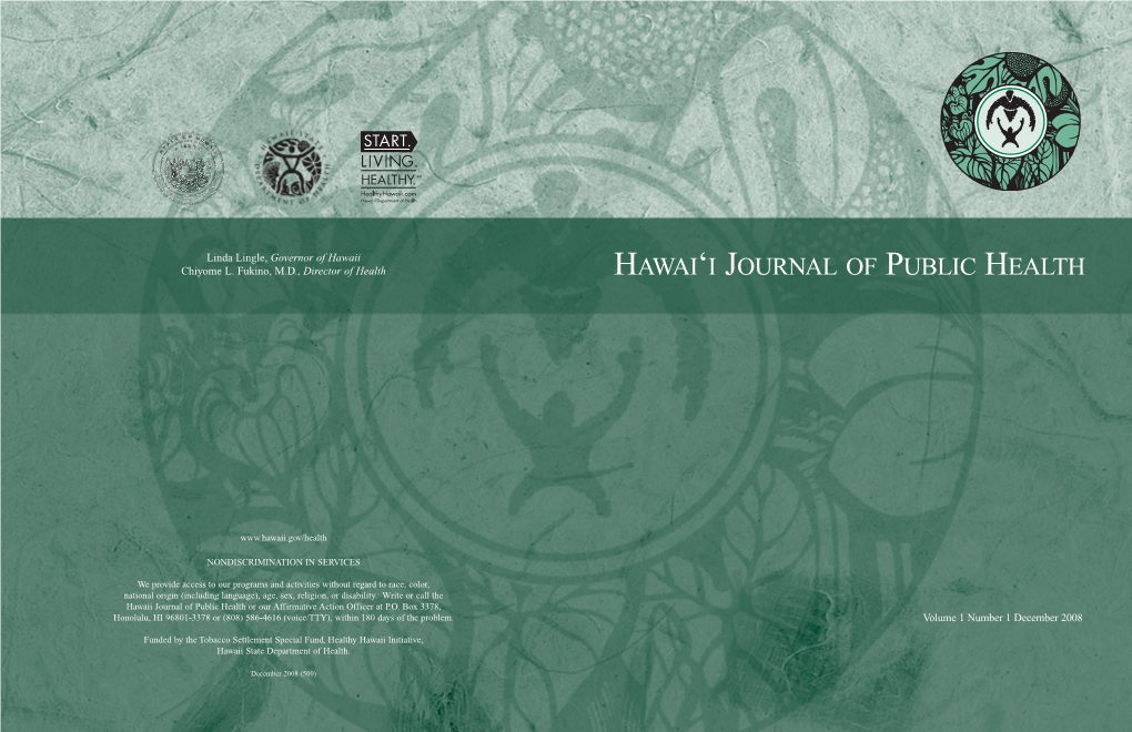 Hawai'i Journal of Public Health