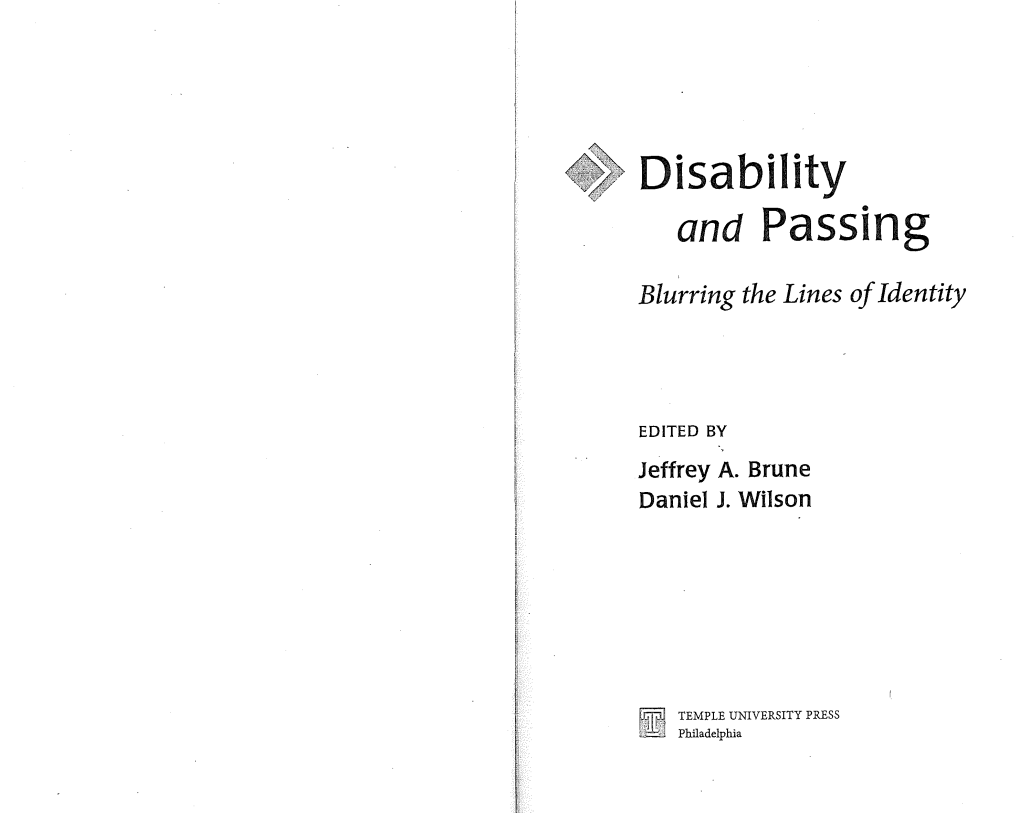 Carey Passing and Intellectual Disability