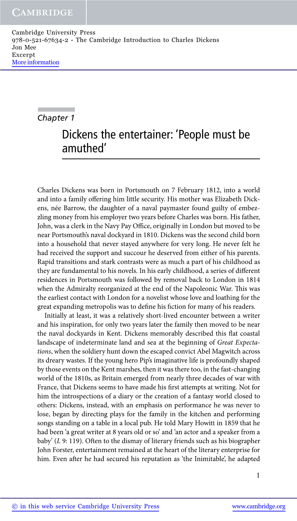 Dickens the Entertainer: ‘People Must Be Amuthed’