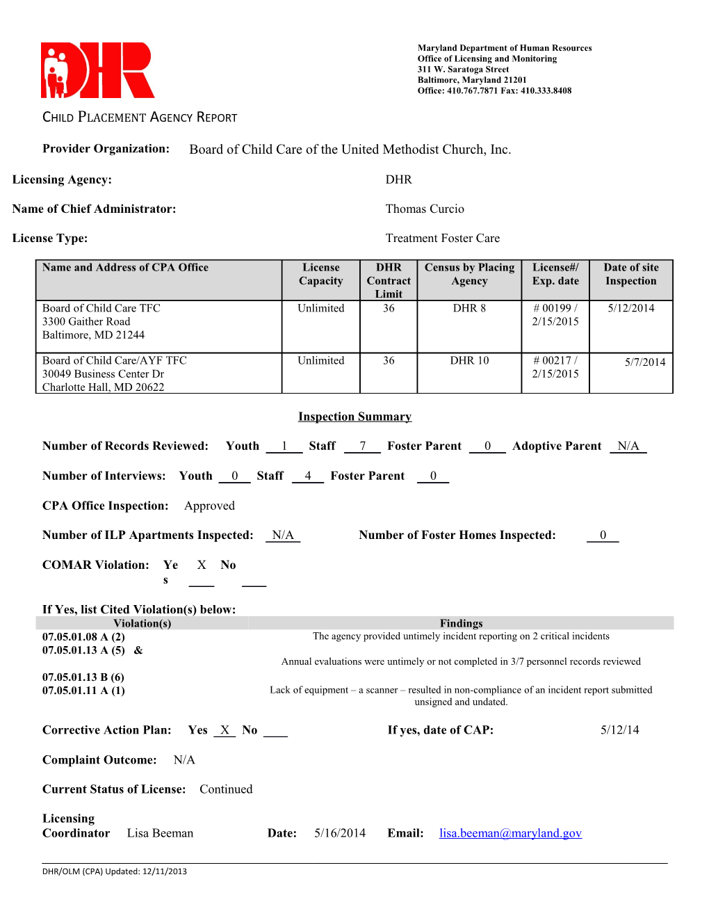 Office of Licensing and Monitoring s2