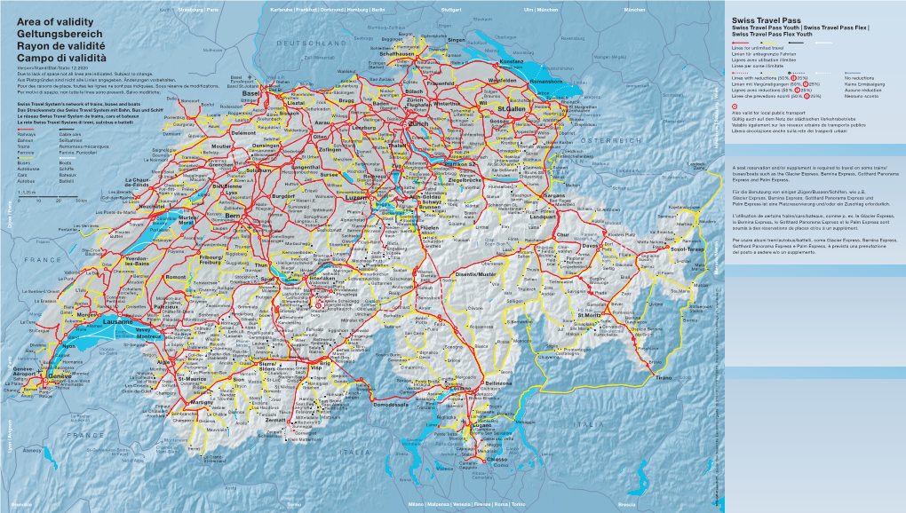 Map "Area of Validity Swiss Travel Pass"