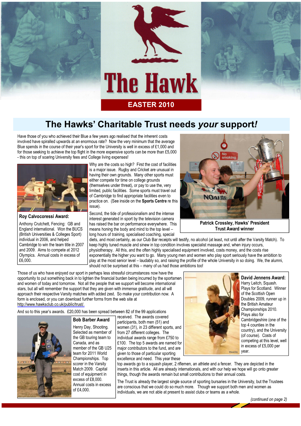 The Hawks' Charitable Trust Needs Your Support!