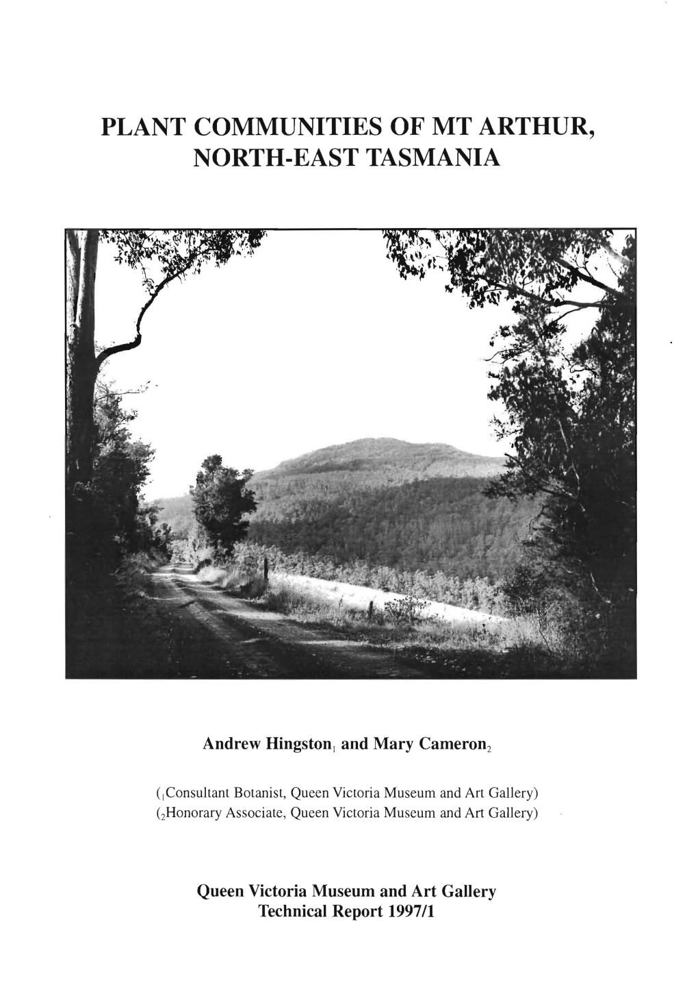 Plant Communities of Mt Arthur, North-East Tasmania(PDF, 8MB)